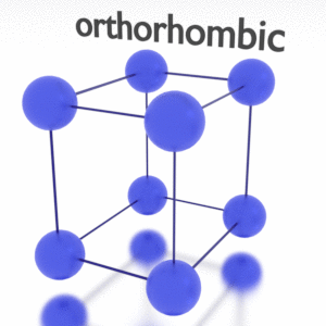 La structure cristalline du soufre est : orthorombique